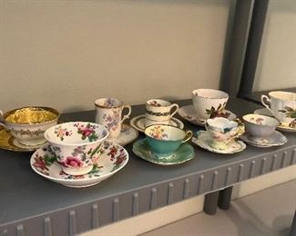 Lots of Tea Cups and Saucers