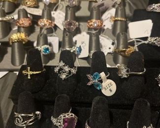 All new sterling rings