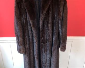 Full length mink coat