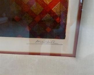 Mixed media signed AWAR