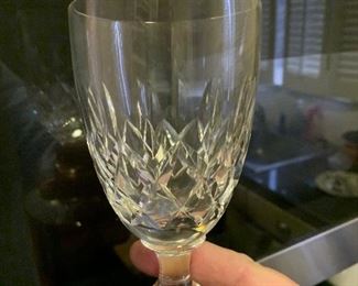 Various crystal stemware pieces Hawkes