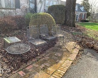 Iron garden furniture