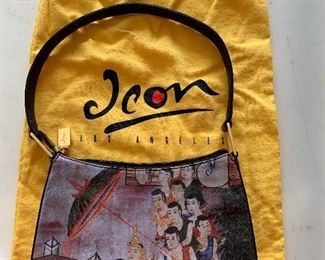 Icon Asian print hand bag
