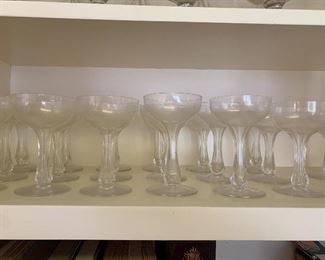Vintage champagne glasses