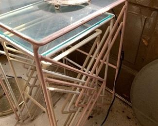 Nesting tables, metal