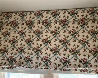 Large floral, Roman shade