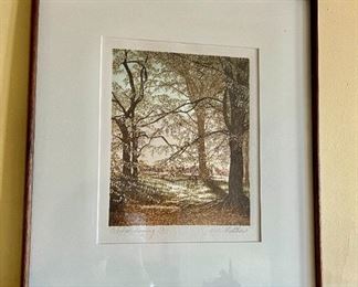 Signed print by Dawn Matthews; lots of examples out there of her work
