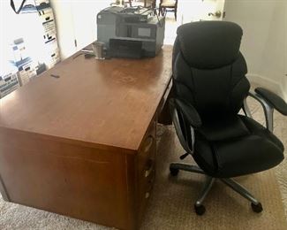 Desk and office chair