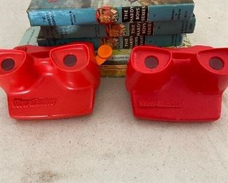 Children's books, many more than pictured. Viewmasters! 