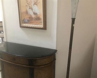Signed Art
Credenza 
Floor lamp