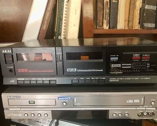 Akai Double Cassette deck
Samsung DVD & VCR