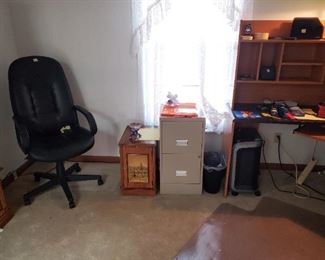 Nice office chair- file, curved newer desk