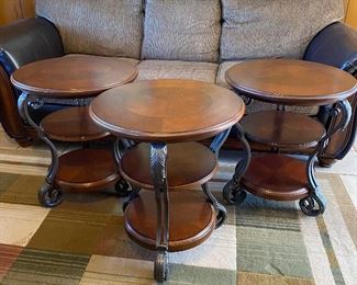 3 End tables - 22 in wide