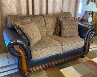 Love seat - approximately 6 ft arm to arm