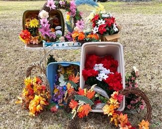 Silk flowers and floral supplies 