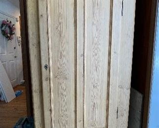 Vintage Pine Storage Cabinet. Measures 34" x 18" D x 70" H. Photo 1 of 2.