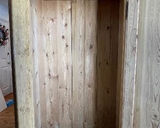 Vintage Pine Storage Cabinet. Measures 34" x 18" D x 70" H. Photo 2 of 2.