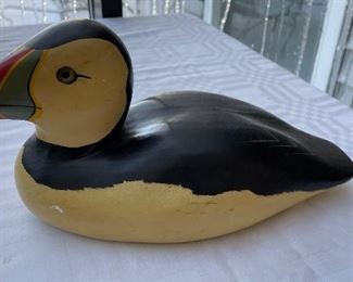 Vintage Puffin Decoy by The Decoy Shop, H. Heap III. Photo 1 of 2.