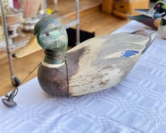 Ducks Unlimited Lac La Croix Collection Rustic Wood Duck Decoy, No. 1405. Signed By Artist. Photo 1 of 2.