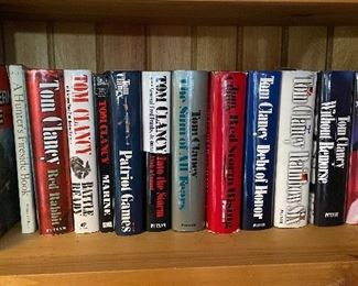 Sample of Tom Clancy Hardback Books.