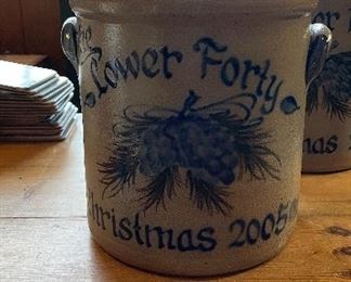 Lower Forty Glazed Ceramic Christmas Jug.