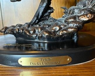 Bronze & Copper Ducks Unlimited "In Flight" Table Lamp. Photo 2 of 2.