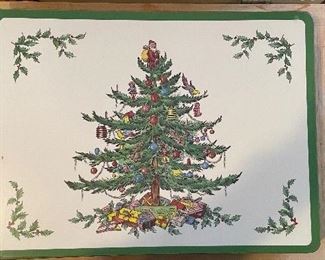 Vintage Spode Christmas Tree Pimpernel Placemats.