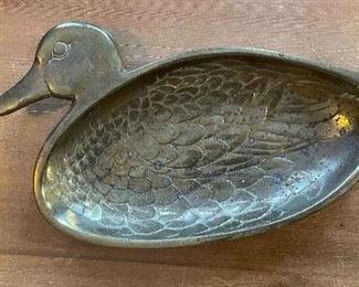 Brass Duck Dish.