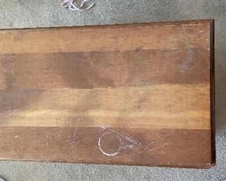 Vintage Wood Chest With Carved Mallard Duck Adornment. Measures 27" W x 15" D x 18" H. Photo 2 of 2.