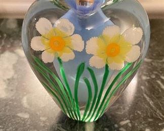 Daffodil Perfume Bottle Signed By Artist. Photo 1 of 2.