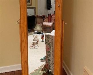 Floor Mirror / Jewelry Armoire. Photo 1 of 2.