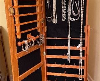 Floor Mirror / Jewelry Armoire. Photo 2 of 2.