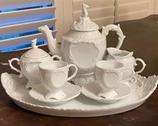 White Tea Set.