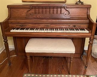 Wurlitzer Upright Piano. Photo 2 of 4.