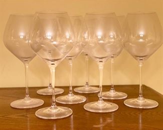 Set of 8 Riedel Burgundy Wine Goblets. Photo 1 of 2.