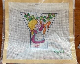 Sample of DeDe Alphabet Needlepoint Canvases - We Have The Complete Alphabet. Photo 5 of 6.