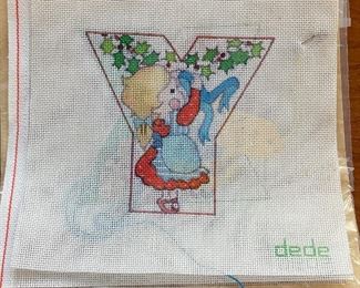 Sample of DeDe Alphabet Needlepoint Canvases - We Have The Complete Alphabet. Photo 6 of 6.