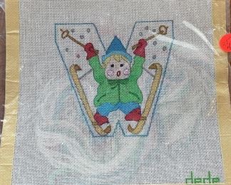 Sample of DeDe Alphabet Needlepoint Canvases - We Have The Complete Alphabet. Photo 3 of 6.
