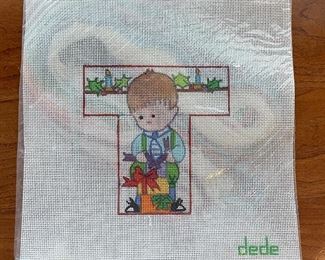 Sample of DeDe Alphabet Needlepoint Canvases - We Have The Complete Alphabet. Photo 2 of 6.