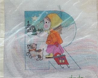Sample of DeDe Alphabet Needlepoint Canvases - We Have The Complete Alphabet. Photo 1 of 6.