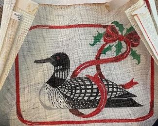 Sample of Duck Decoy Christmas Needlepoint Canvases - Photo 1 of 4.