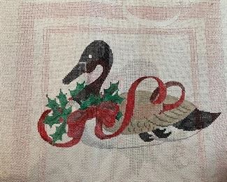 Sample of Duck Decoy Christmas Needlepoint Canvases - Photo 2 of 4.