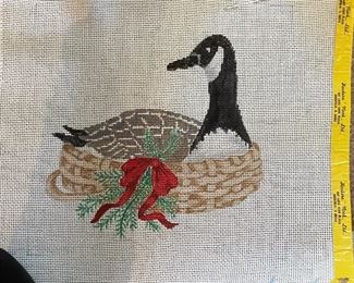 Sample of Duck Decoy Christmas Needlepoint Canvases - Photo 4 of 4.