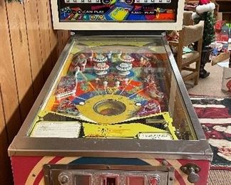 Vintage Bally Space Time Pin Ball Machine. Photo 1 of 3.