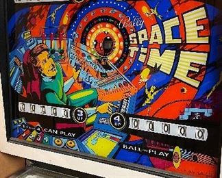 Vintage Bally Space Time Pin Ball Machine. Photo 2 of 3.