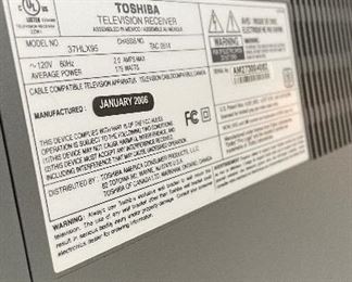 Cinema Series 40" HD Toshiba TV. Photo 3 of 4.