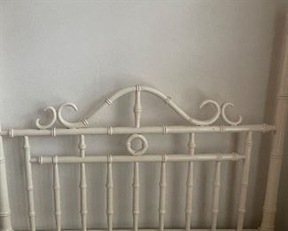 Vintage Faux Bamboo Twin Bedframe. Photo 1 of 2.