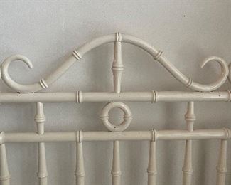 Vintage Faux Bamboo Twin Bedframe. Photo 2 of 2.