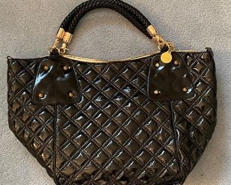 Quilted Patten Leather Big Buddha Bag. Photo 1 of 2.