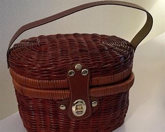 Child's Woven Basket Picnic Basket. Photo 1 of 2.